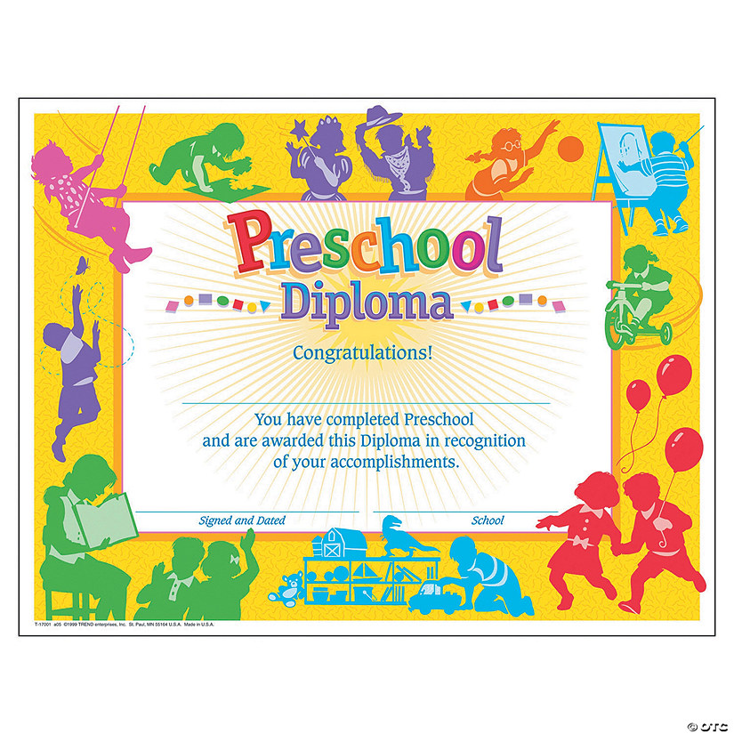 TREND Classic Preschool Diplomas Image