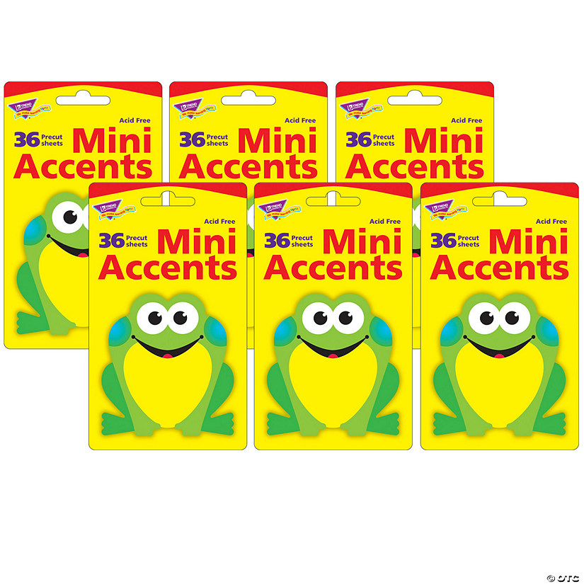 TREND Frog Mini Accents, 36 Per Pack, 6 Packs Image
