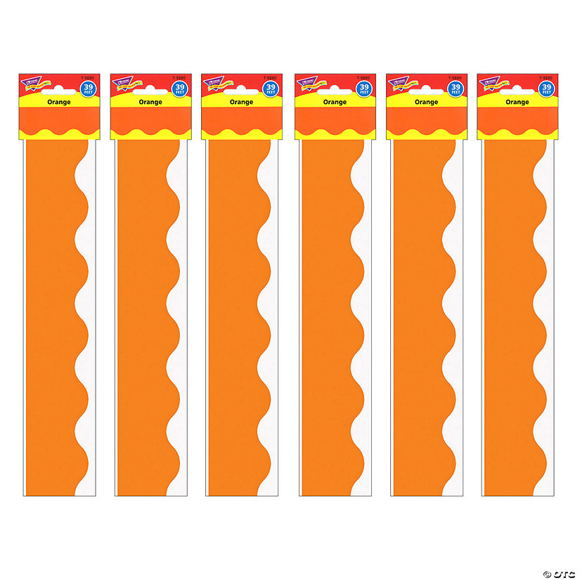 TREND Orange Terrific Trimmers, 39 Feet Per Pack, 6 Packs Image
