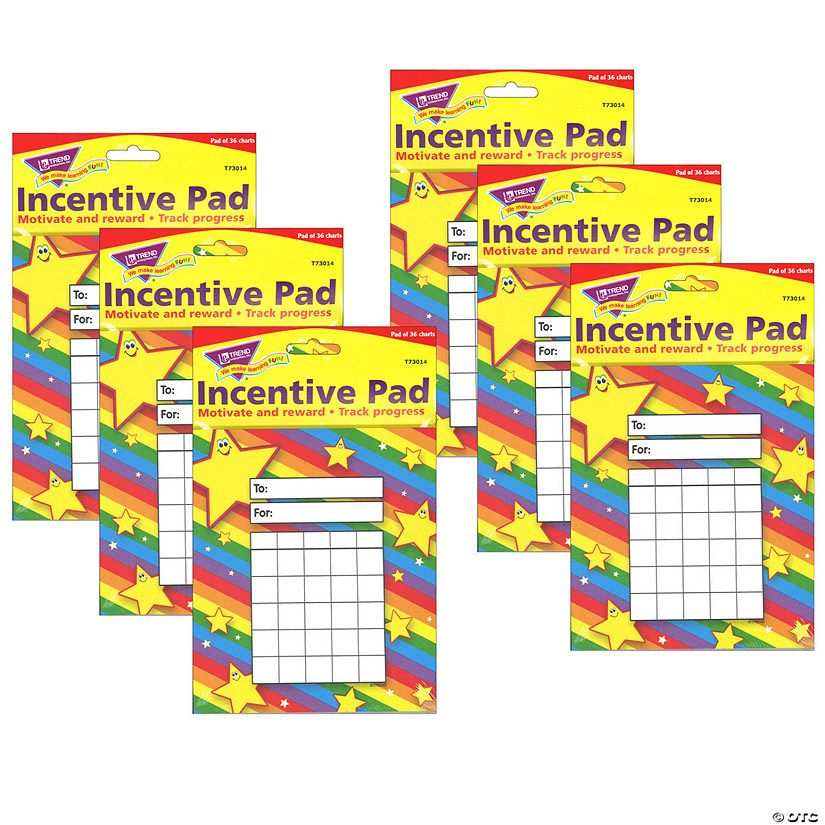 TREND Stars Incentive Pad, 36 Sheets Per Pad, Pack of 6 Image