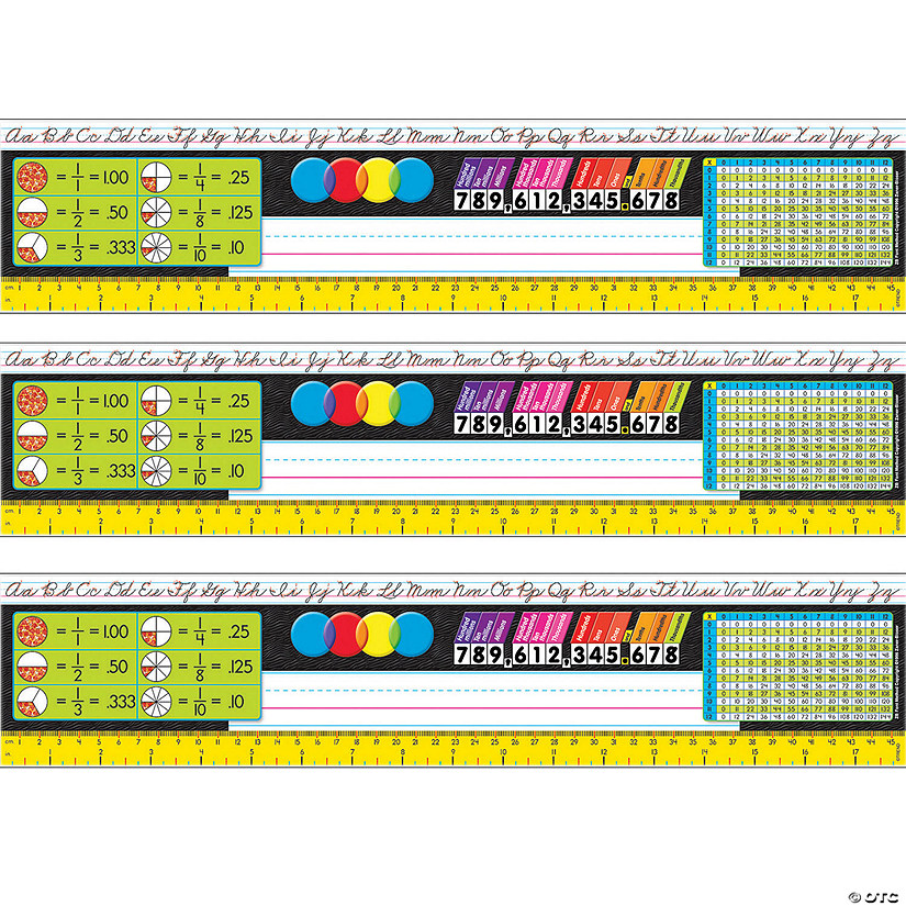 TREND Zaner-Bloser Desk Toppers Reference Name Plates, Grades 3-5, 36 Per Pack, 3 Packs Image