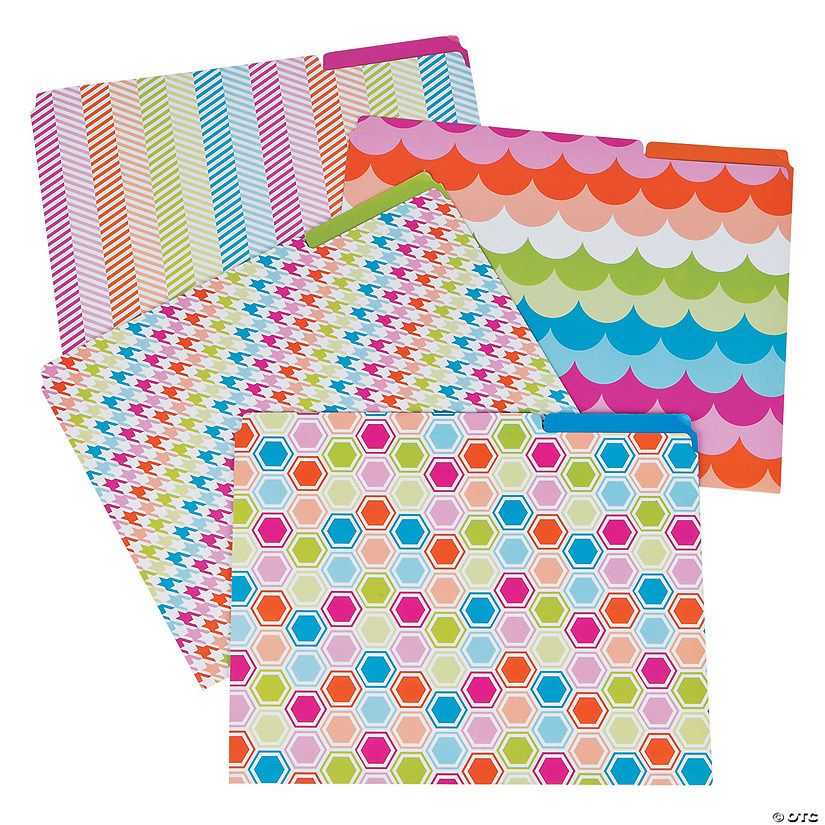 Trendy Patterned File Folders Discontinued