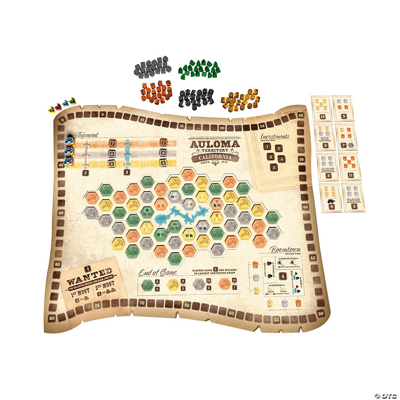 Trick or Treat Studios Gold West Wild West-Themed Board Game for 2 to 4 ...