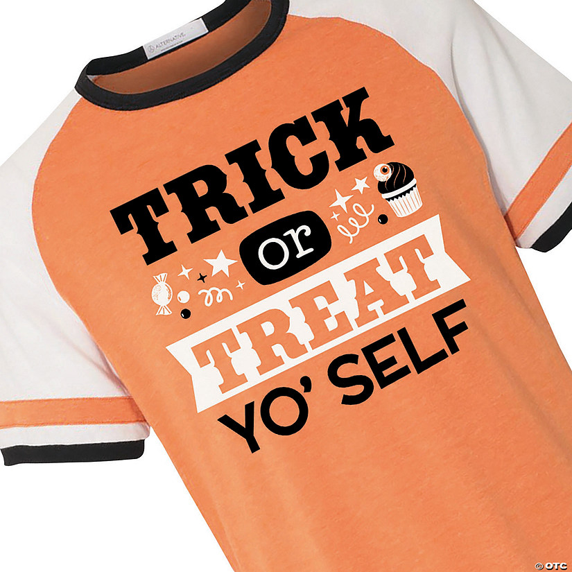 Trick-or-Treat Yo&#8217;self Adult's T-Shirt Image