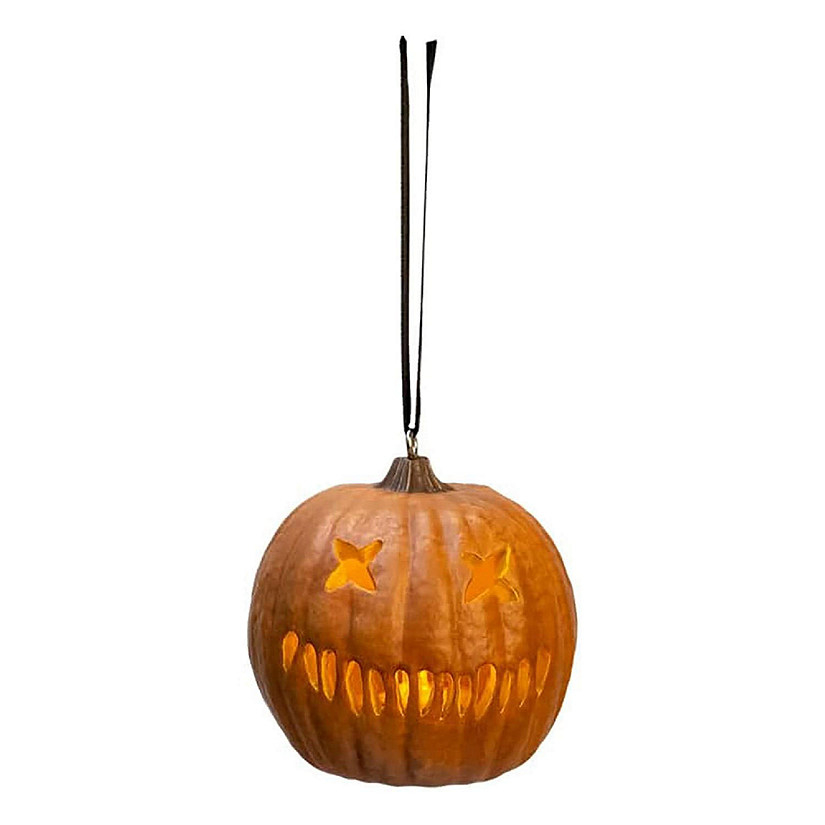 Trick R Treat Light Up Pumpkin Holiday Horrors Ornament Image