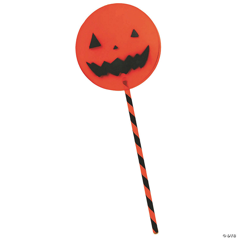 Trick R Treat&#8482; Unbitten Orange & Black Lollipop Costume Accessory Image