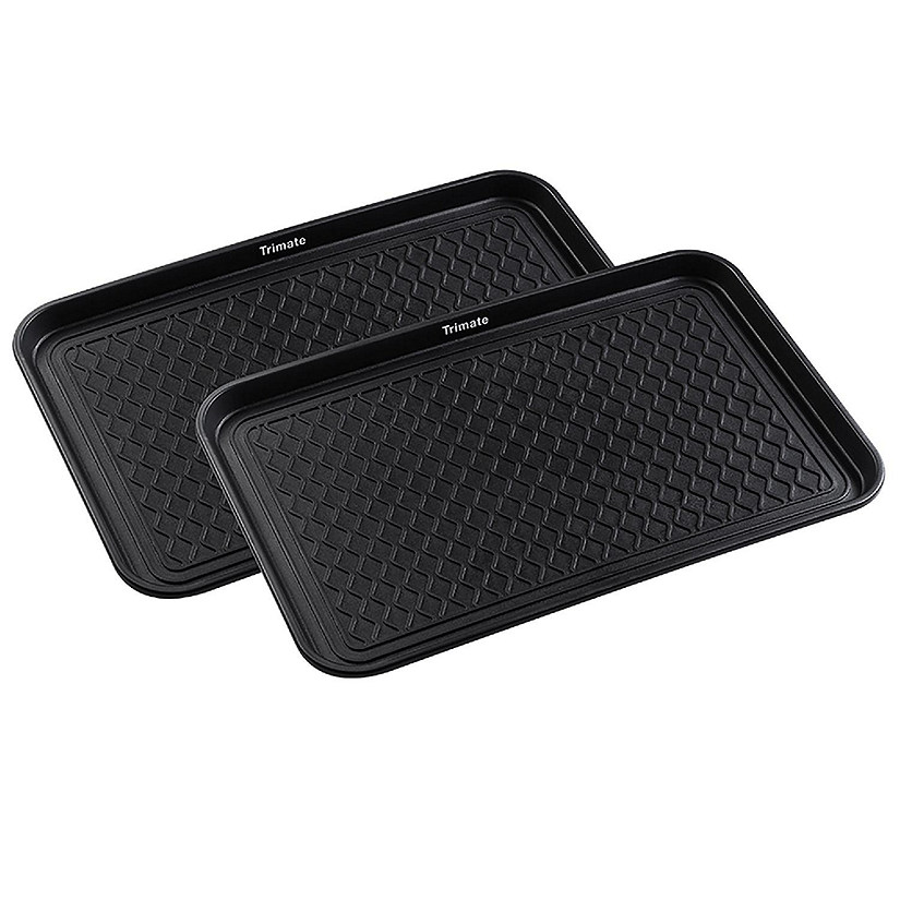 Trimate: Black All Weather 24"X16" Medium Boot Tray, 2 Pack Image