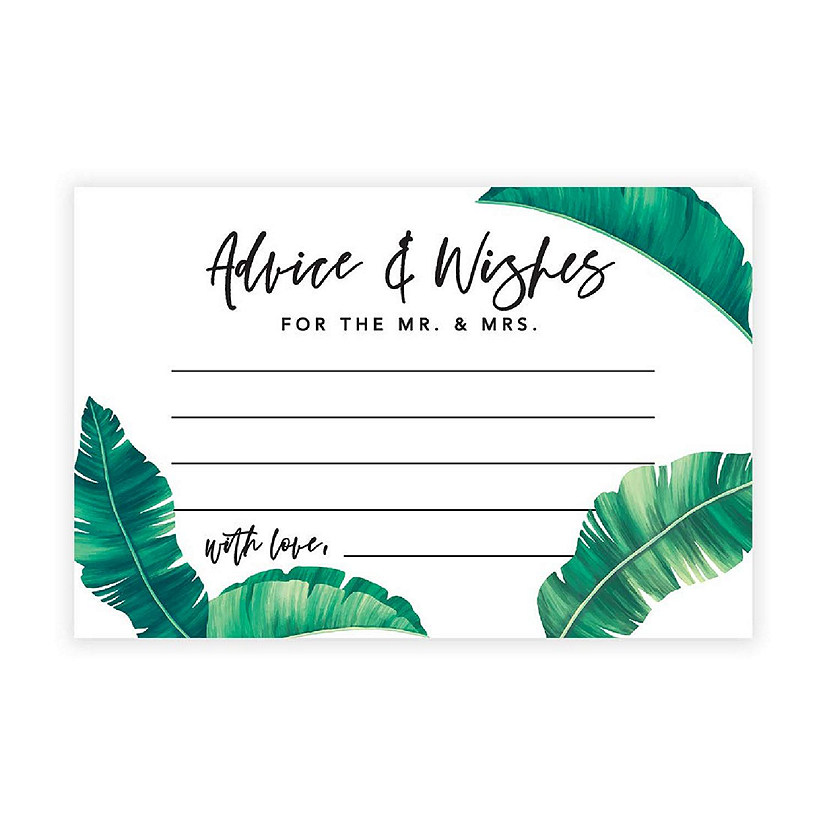 Tropical Banana Leaf Advice 4x6IN 56PC Image