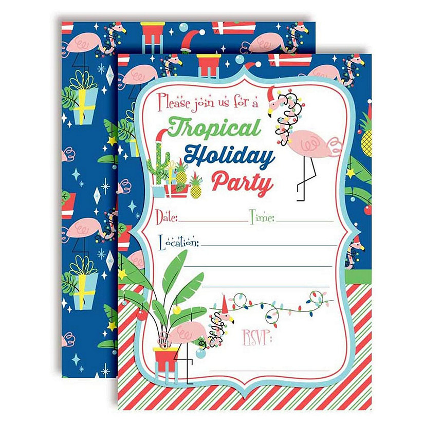 Tropical Holiday Party Invitations 40pc. by AmandaCreation Image