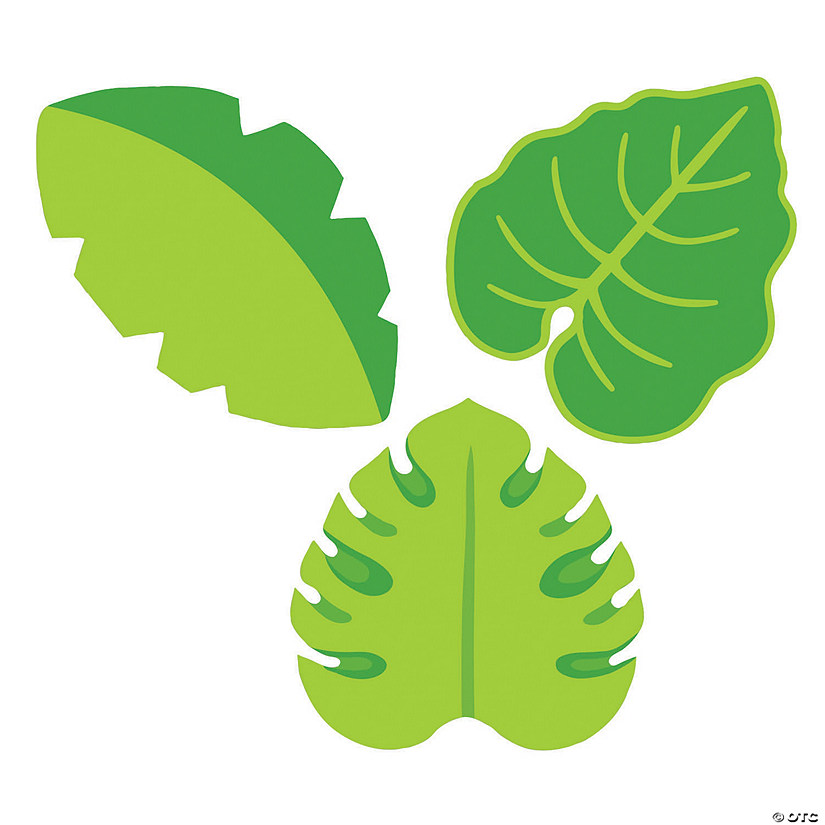 Tropical Leaves Bulletin Board Cutouts Oriental Trading