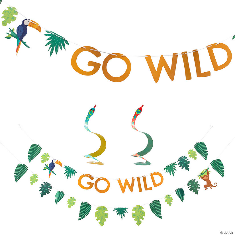 Tropical Party Go Wild Garlands - 2 Pc. Image