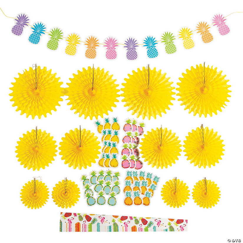 Tropical Pineapple Classroom Decorating Kit | Oriental Trading