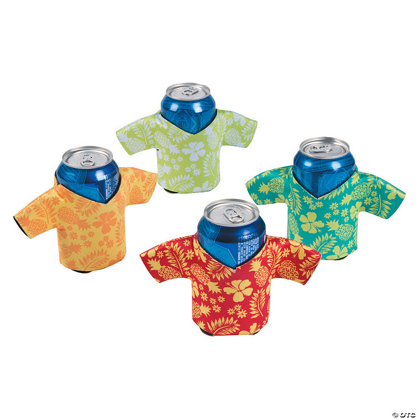 Tropical Shirt Can Sleeves - 12 Pc. Image