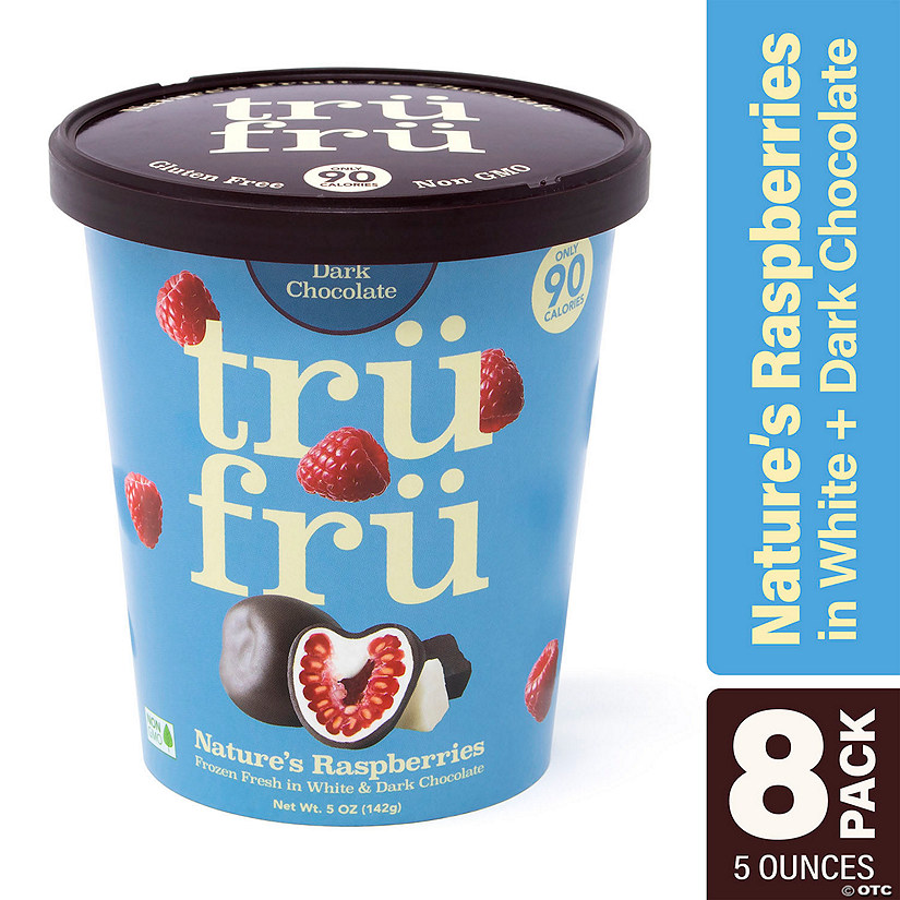 Tru Fru Raspberries in White & Dark Chocolate (5 oz, 8 Pack) Image
