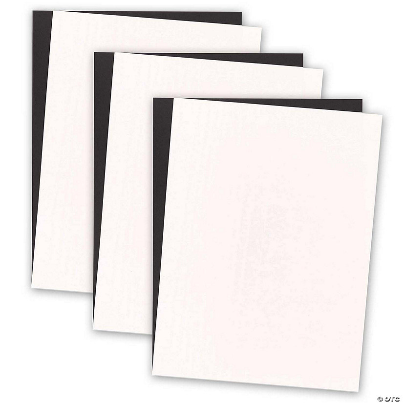 Tru-Ray Premium Construction Paper, Black & White, 12" x 18", 72 sheets Per Pack, 3 Packs Image
