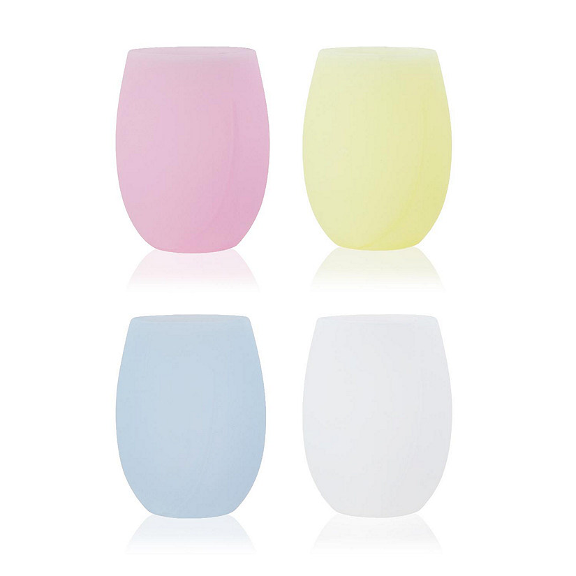 True Flexi Assorted Colors Aerating Silicone Cups, Set of 4 Image