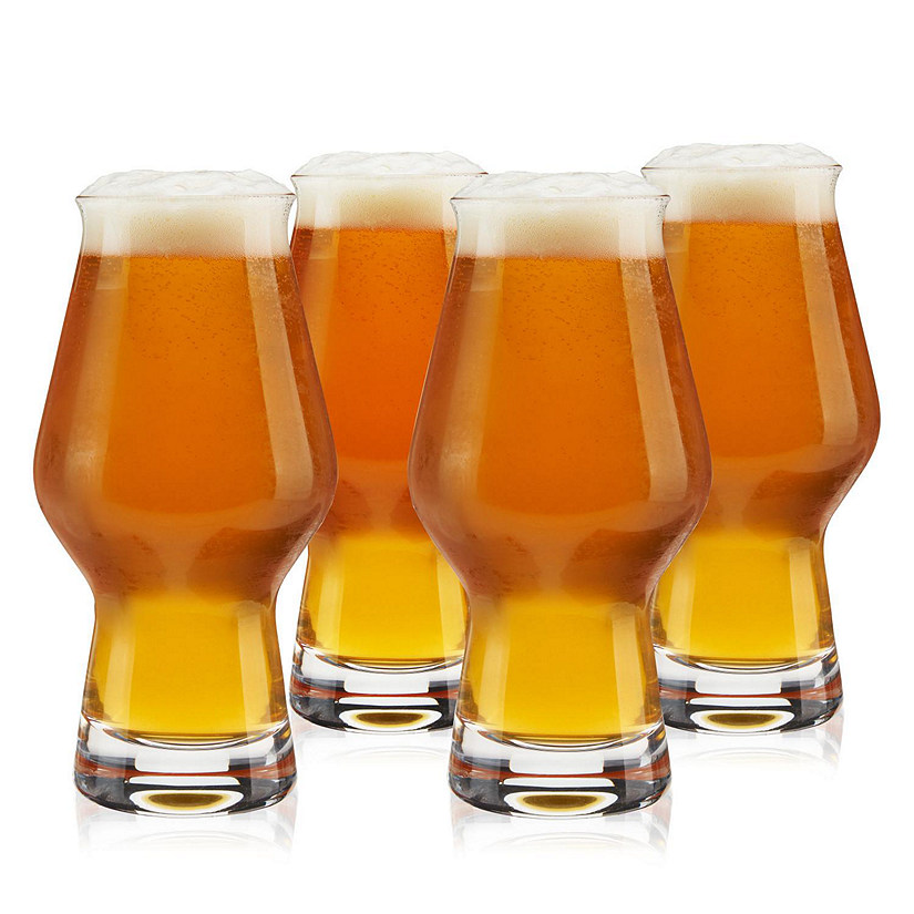True IPA Beer Glasses, Set of 4 by True Image