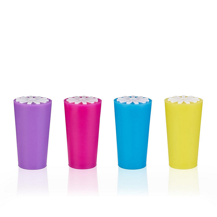 True Starburst Silicone Bottle Stoppers, Set of 4 by True Image