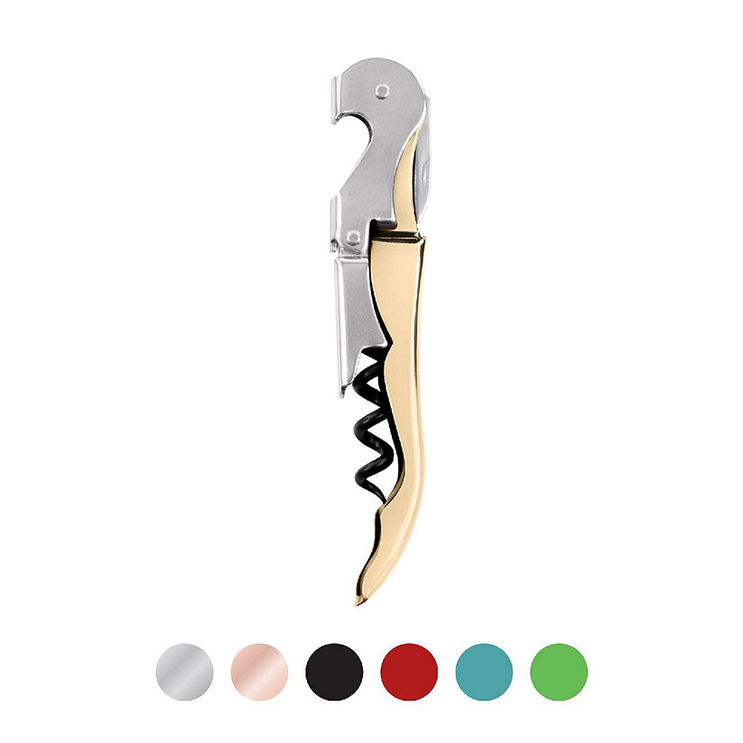 Truetap&amp;#8482; Gold Double Hinged Waiter's Corkscrew Image
