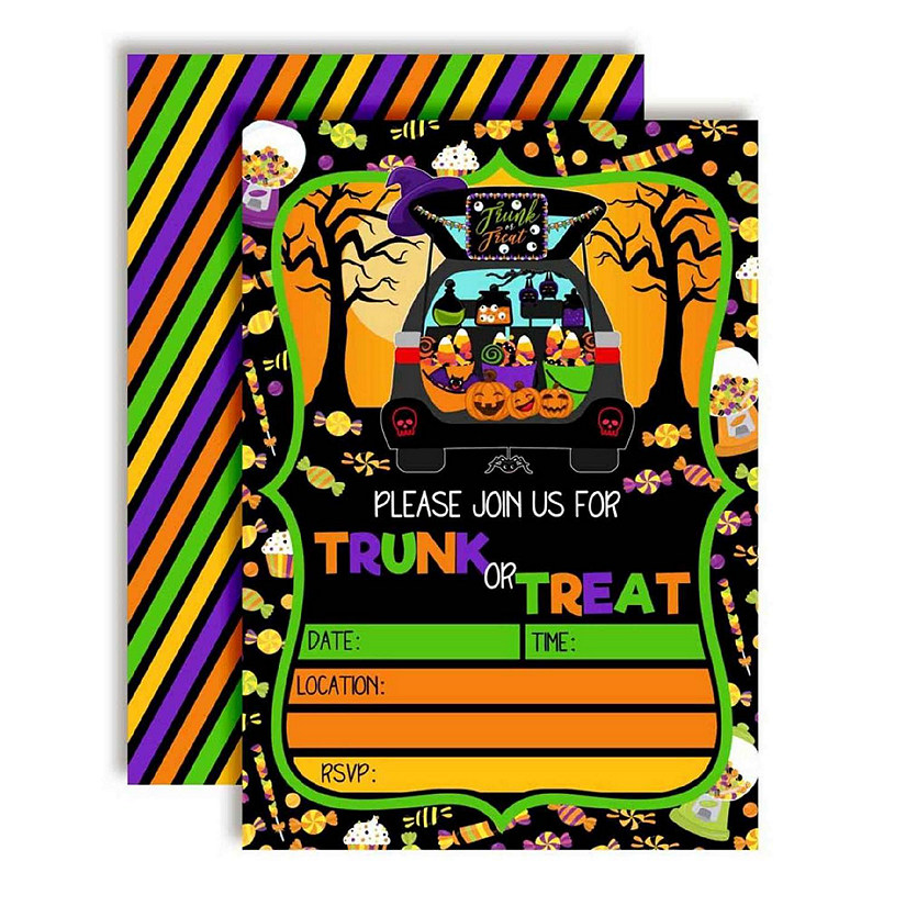 Trunk or Treat Invitations 40pc. by AmandaCreation Image