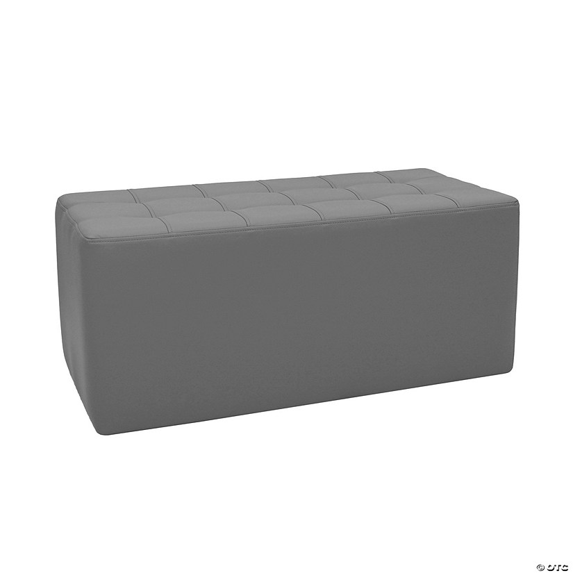 Tufted Rectangle Ottoman 16" Height Image