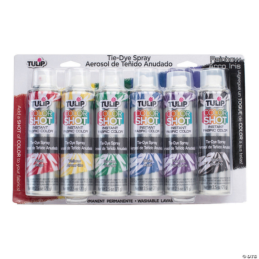 Tulip ColorShot Instant Fabric Color Spray Tie-Dye Kit-Rainbow Image