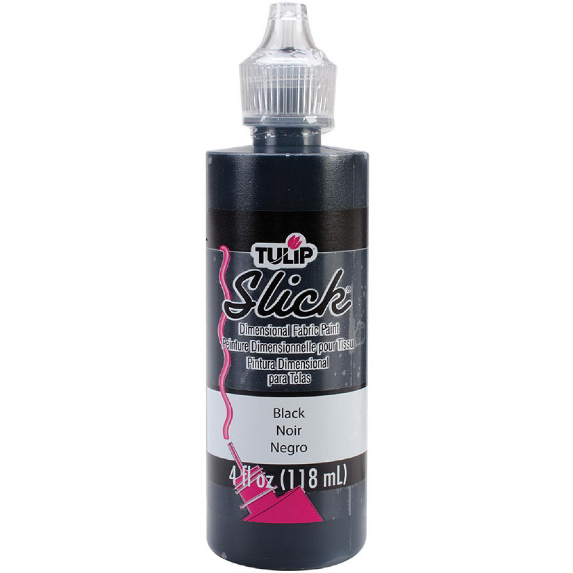 Tulip Dimensional Fabric Paint 4oz-Slick - Black Image