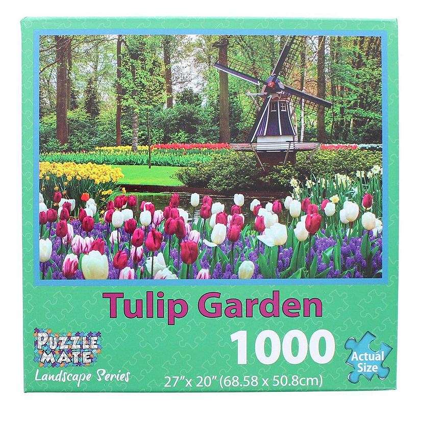 Tulip Garden 1000 Piece Jigsaw Puzzle Image