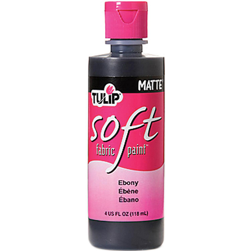Tulip Soft Fabric Paint 4ozMatte Ebony Oriental Trading