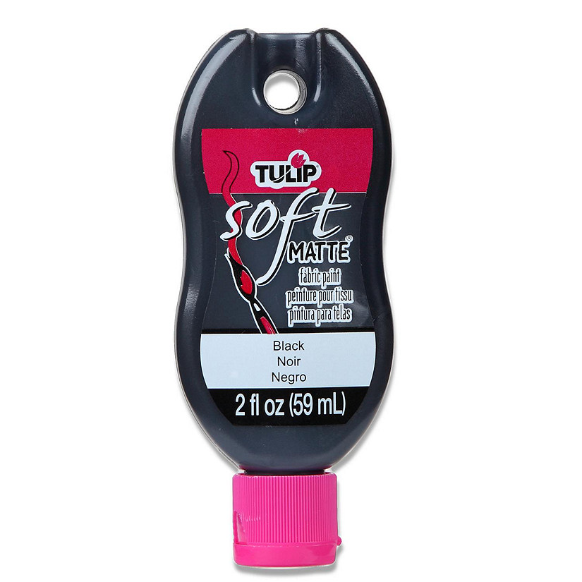 Tulip Soft Matte Fabric Paint 2oz-Black Image