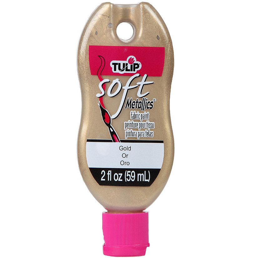 Tulip Soft Matte Fabric Paint 2oz-Metallic Gold Image