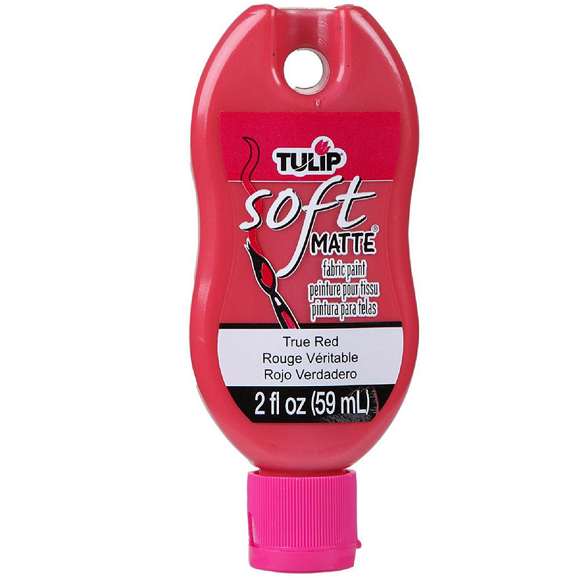 Tulip Soft Matte Fabric Paint 2oz-True Red Image