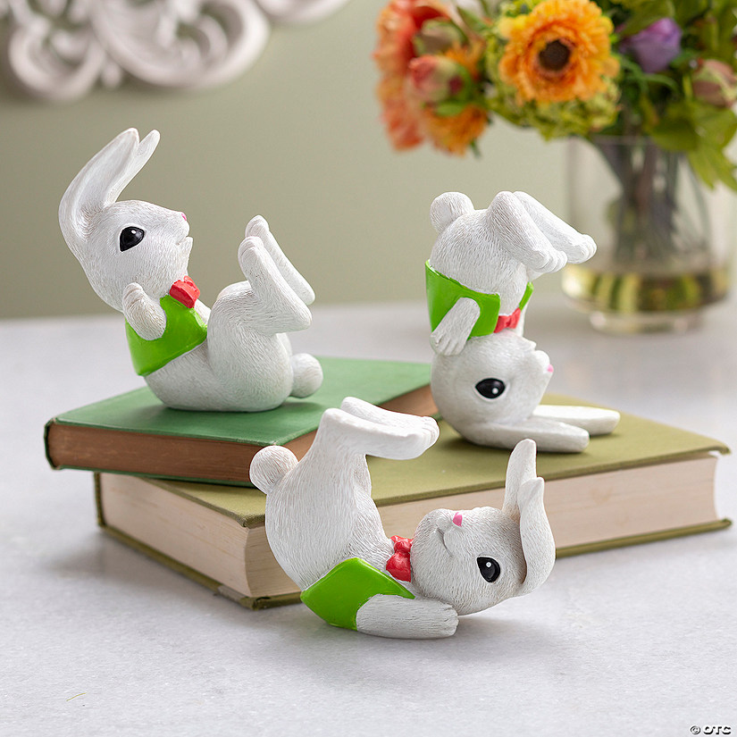 Tumbling Bunnies Easter Tabletop Decorations - 3 Pc. Image