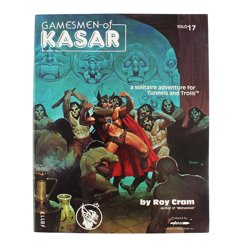 Tunnels & Trolls Solo Adventure 17: Gamesmen of Kasar, Fantasy Role Playing Game Module Image