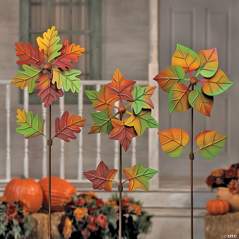 Turning Leaves Pinwheel Yard Stakes Discontinued