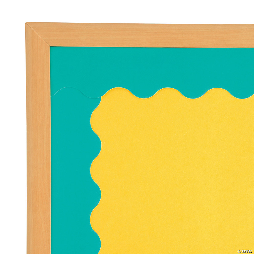 Turquoise Scalloped Bulletin Board Borders - Discontinued