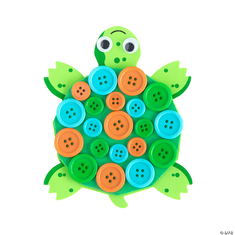 Turtle Button Craft Kit - Makes 12 Image
