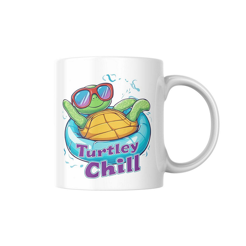Turtley Chill Mug by Dancing Littles Jungle Image