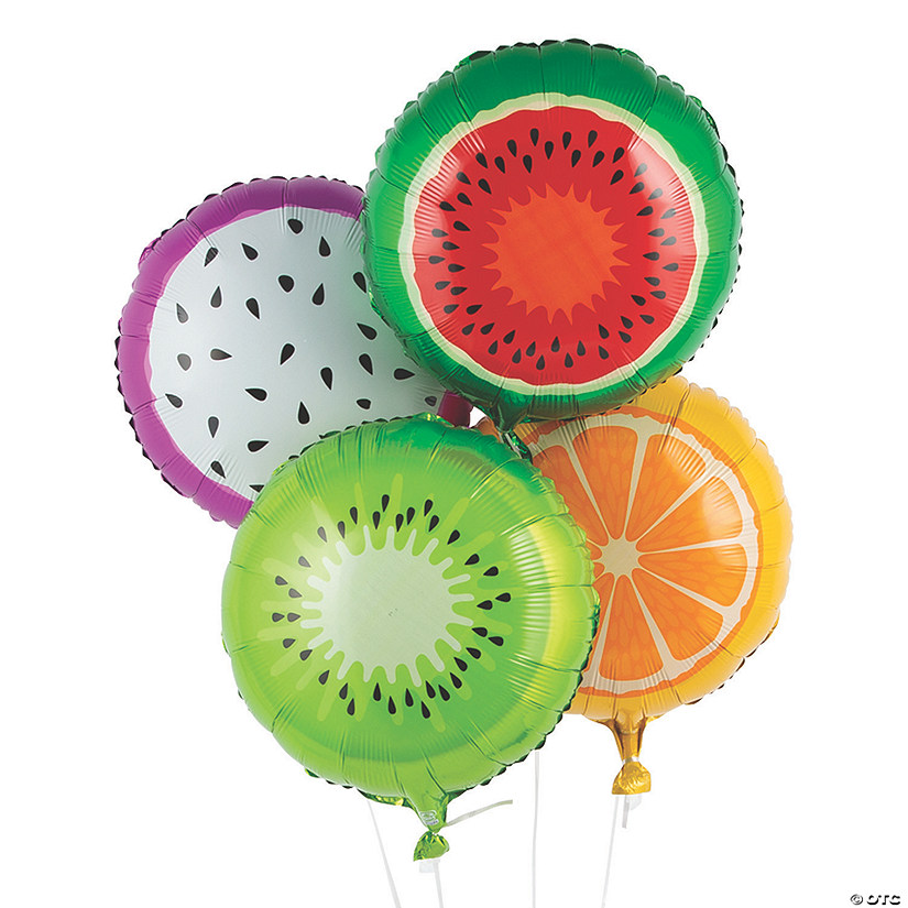 Tutti Frutti 18" Mylar Balloons - 4 Pc. Image