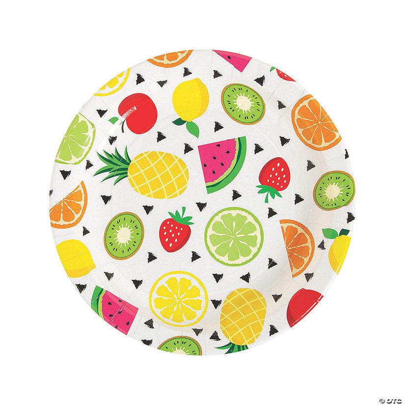 Tutti Frutti Tropical Party Paper Dinner Plates - 8 Ct. Image