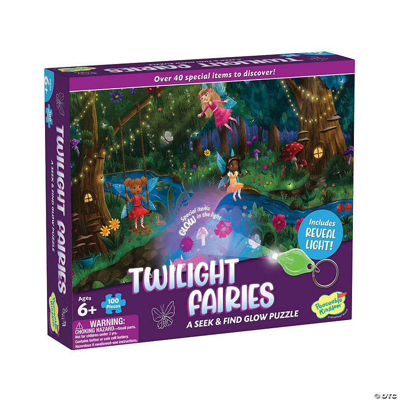 Twilight Fairies Seek and Find Glow Puzzle Image