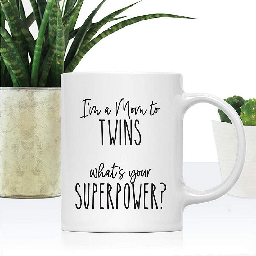 Twin Mum Superpower Ceramic Mug Image