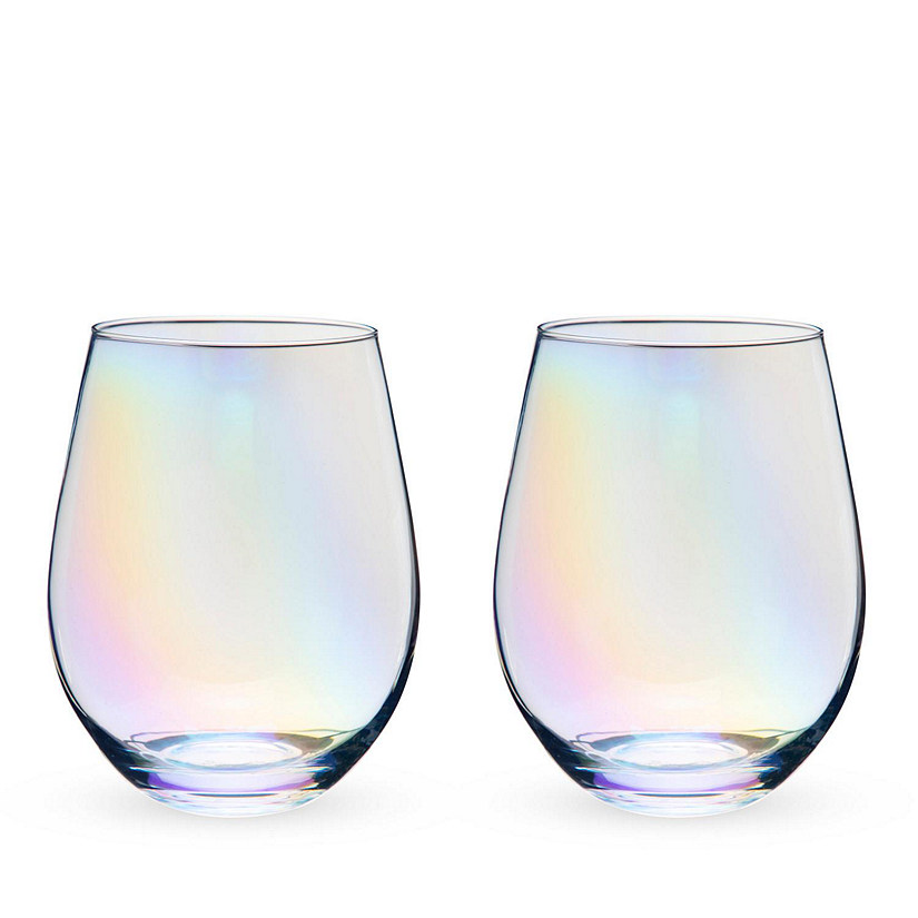 Aura Glass 14oz Stemless Aerating Wine Glasses (Set