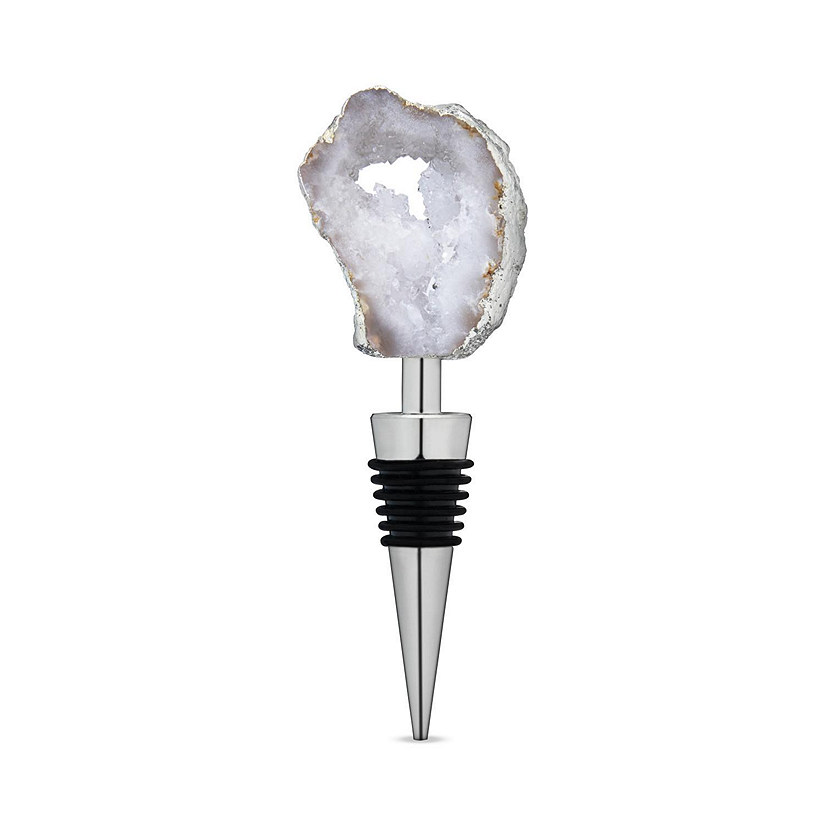 Twine White Geode Bottle Stopper by Twine Living Image