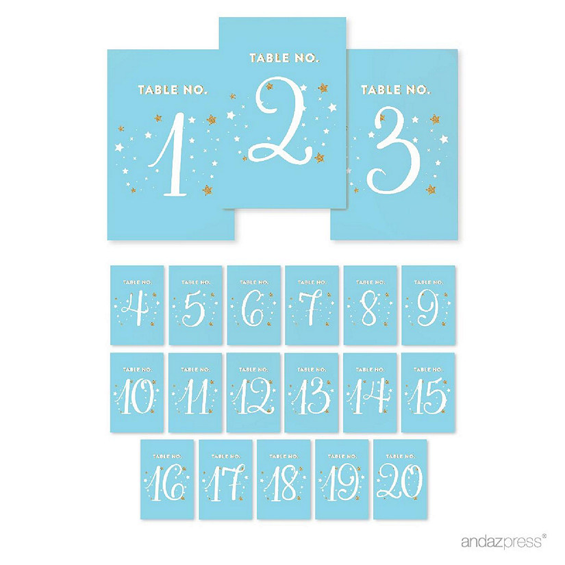 Twinkle Star Baby Blue Numbers 1 20 Image