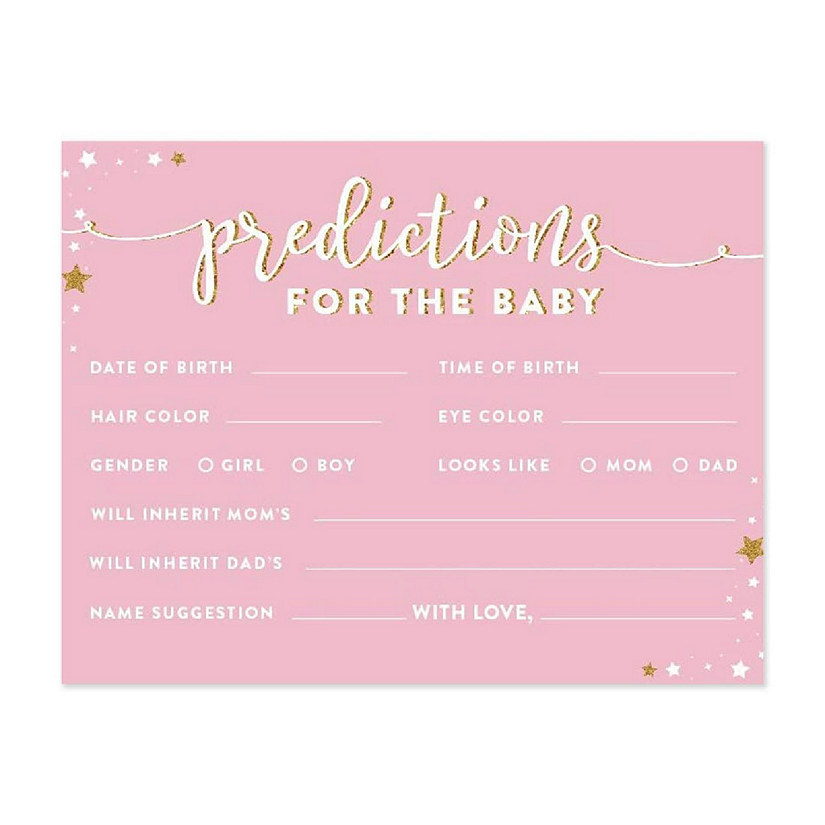 Twinkle Star Baby Predictions, 20pk Image