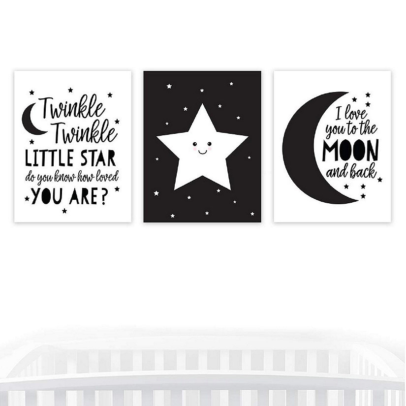 Twinkle Star Moon Back 8.5x11in 3pk Image