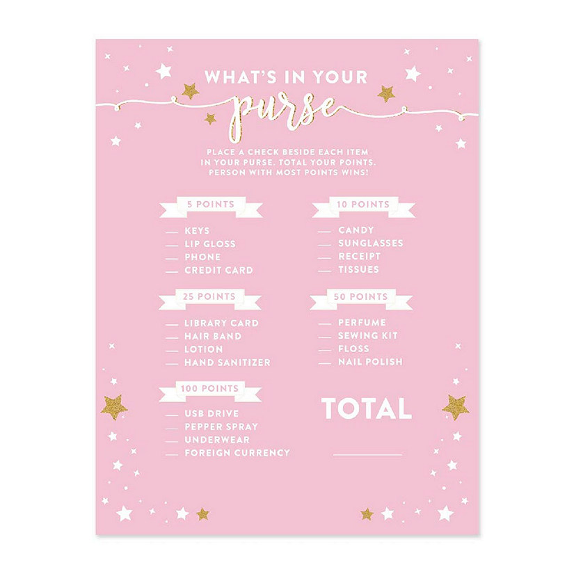 Twinkle Star Purse Game, 20pk Image