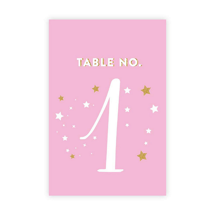 Twinkle Star Table Numbers 1-20 4x6 Image