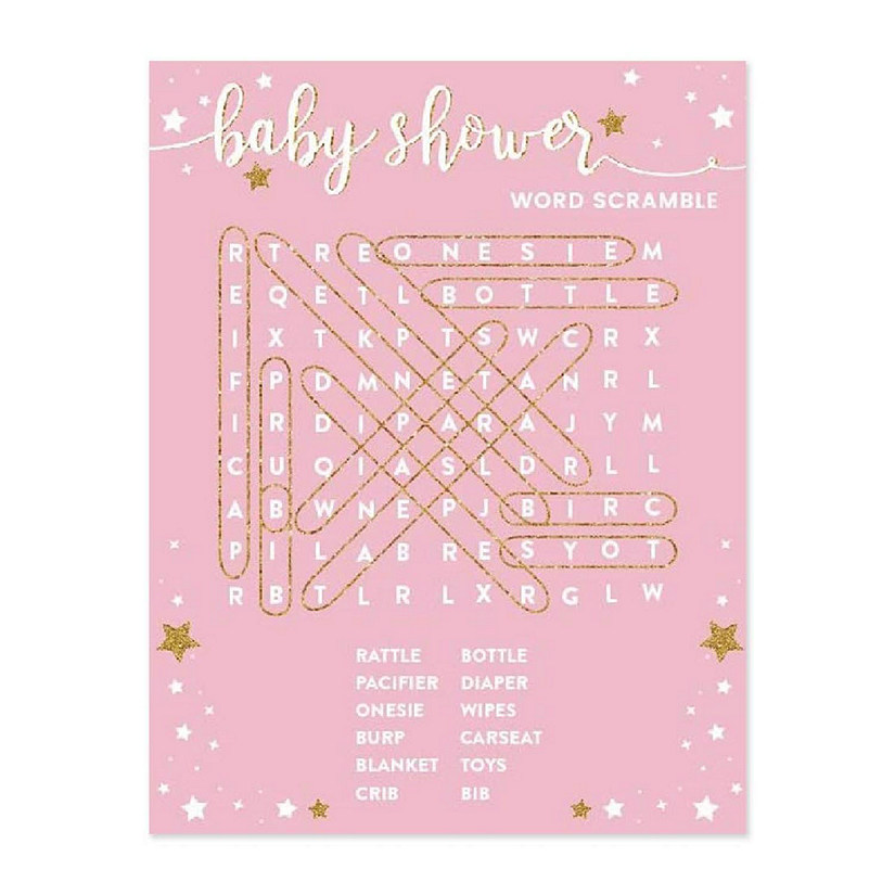 Twinkle Star Word Scramble, 20pk Image